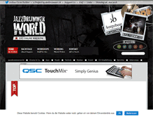 Tablet Screenshot of jazzdrummerworld.com